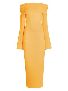 Ser.O.Ya Ribbed Orange Tallulah Dress Size S NWT